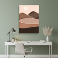 Desert Dunes Boho Minimalist Canvas Art
