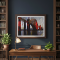 Abstract Industrial Bridge Canvas Wall Art