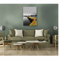 Golden Pier Black & White Wall Art