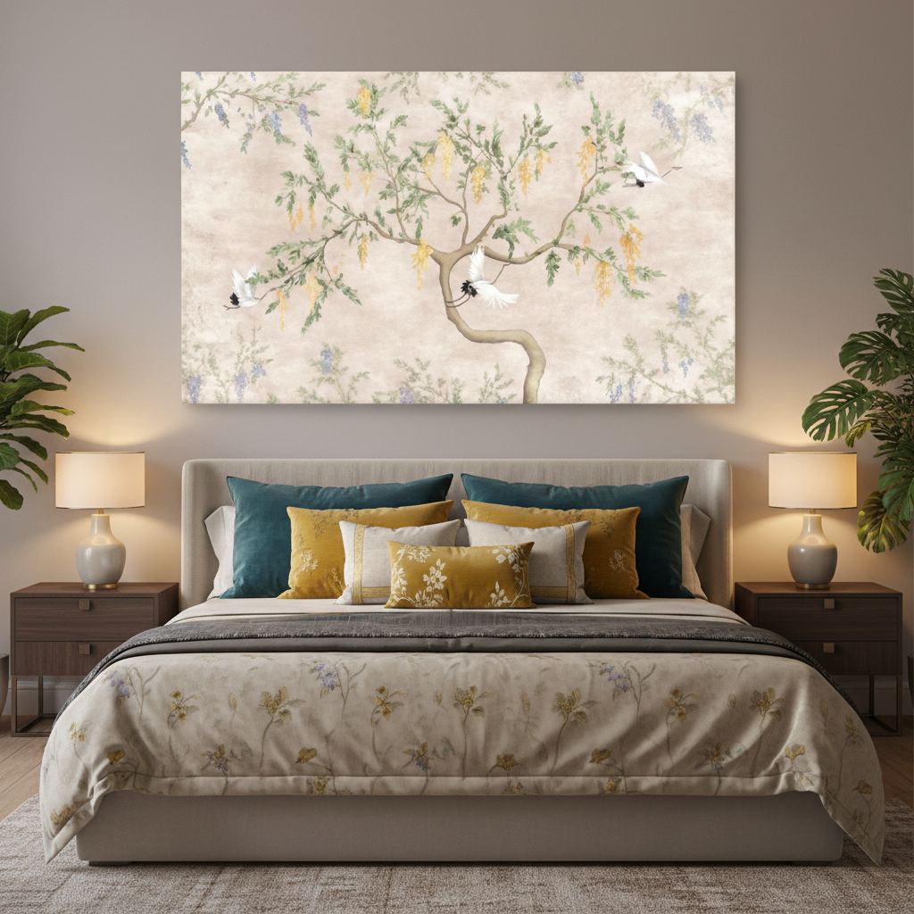 Chinoiserie Blossom Tree — Soft Luxury Wall Art