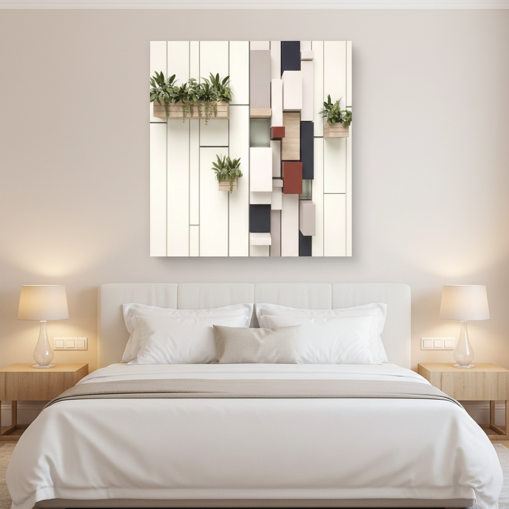 Urban Garden — 3D Geometric Botanical Wall Art