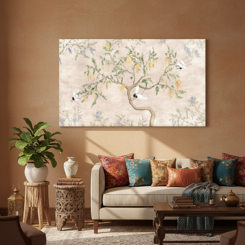 Chinoiserie Blossom Tree — Soft Luxury Wall Art