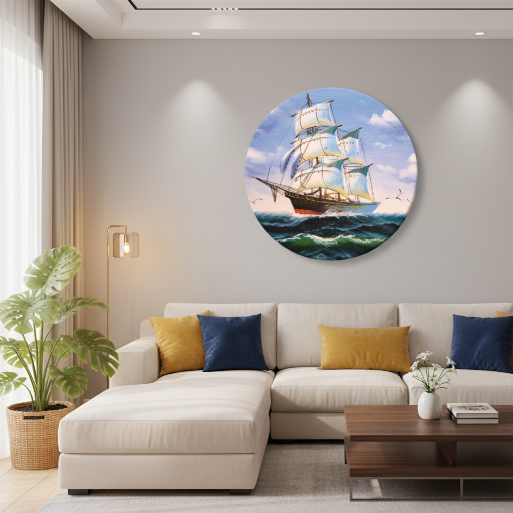 Majestic Tall Ship — Nautical Canvas Wall Art