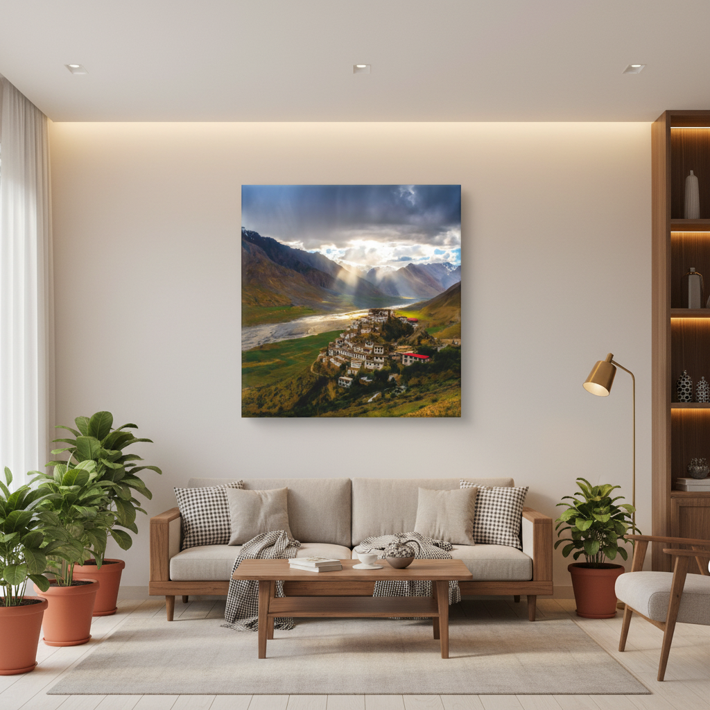 Divine Light – Spiti Valley Monastery Wall Art