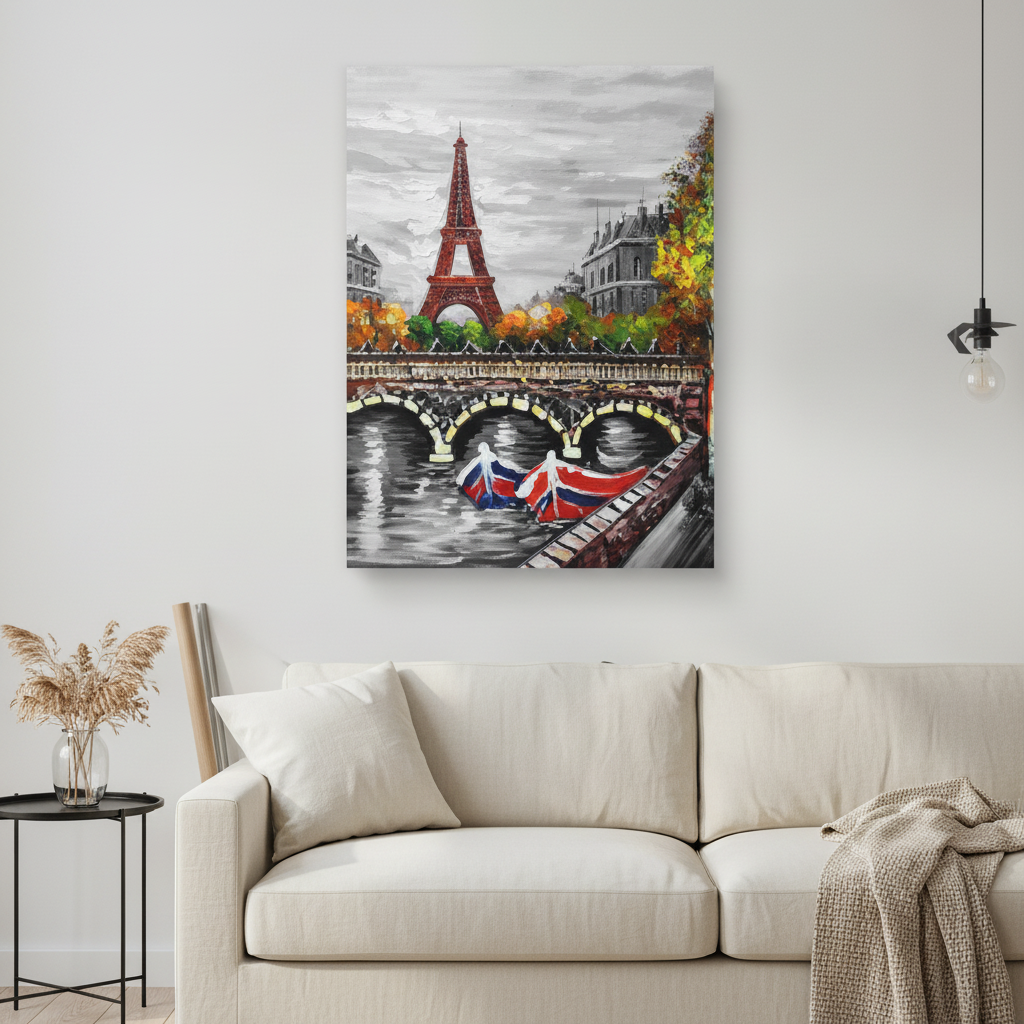 Rouge Paris – Eiffel Tower Wall Art