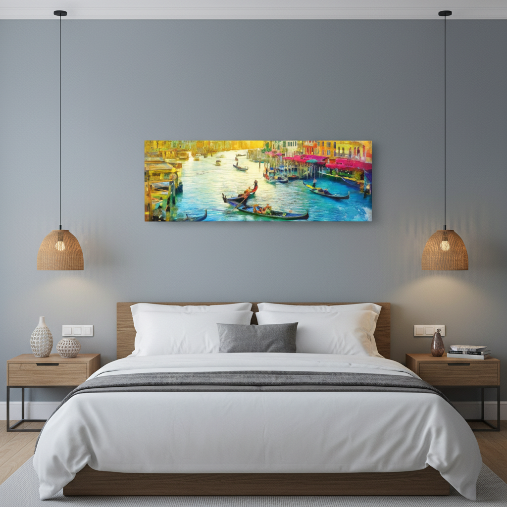 Venice Gondola Canal — Panoramic Wall Art