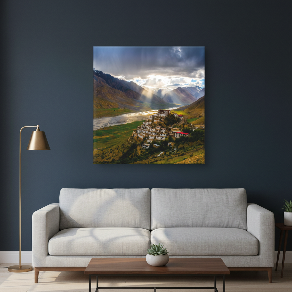 Divine Light – Spiti Valley Monastery Wall Art