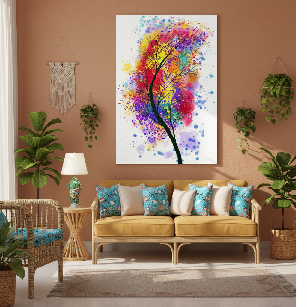 Rainbow Tree of Life Wall Art