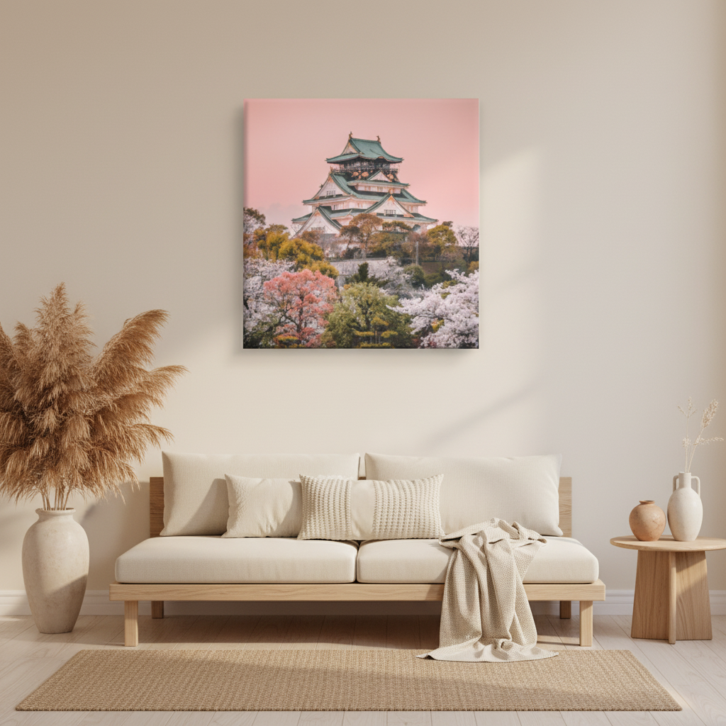 Sakura Castle – Japanese Cherry Blossom Wall Art