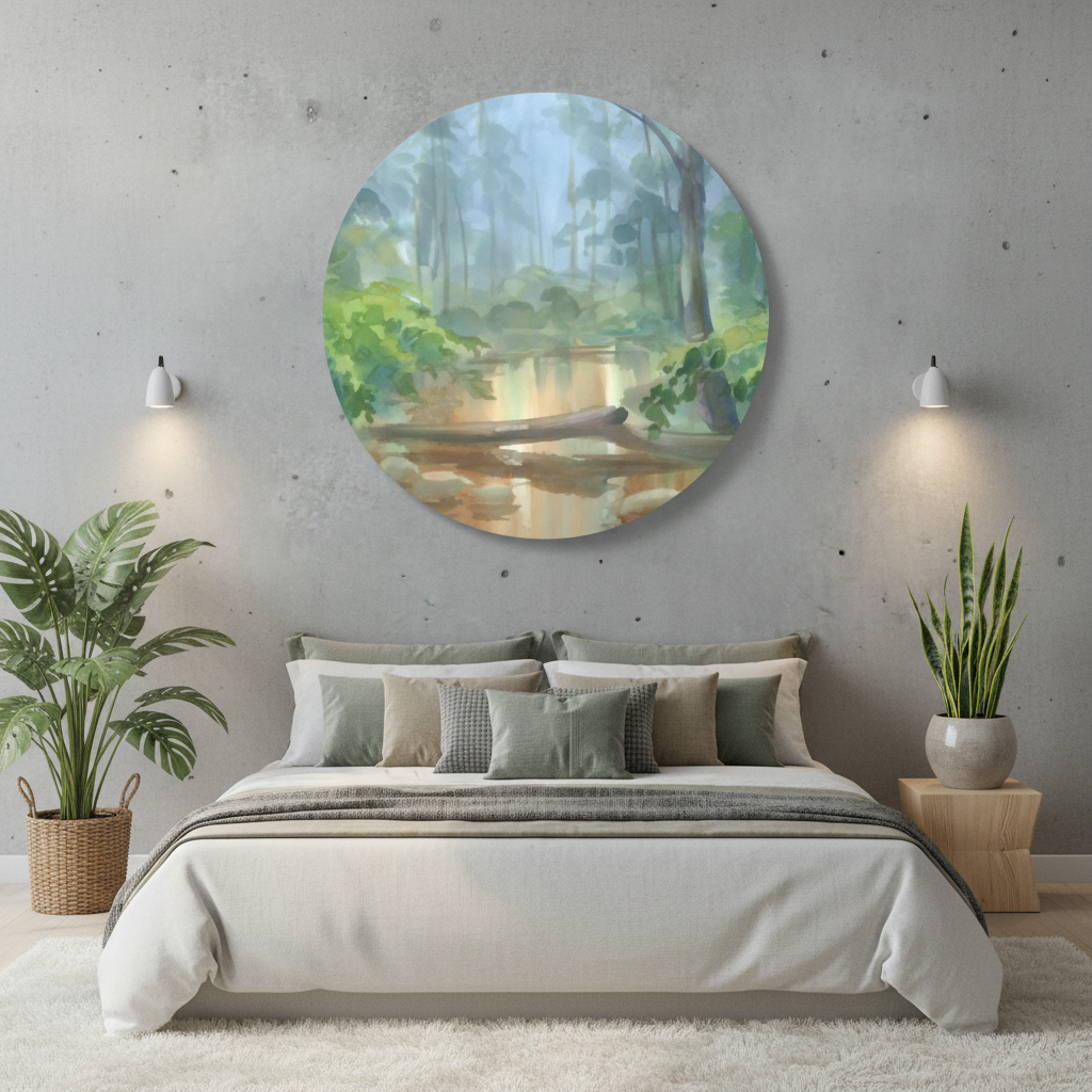 Forest Serenity — Lush Green Nature Wall Art