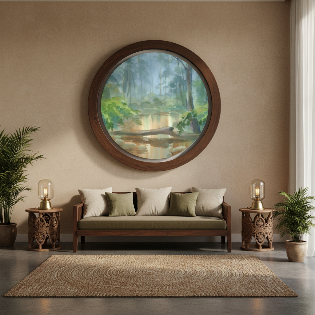 Forest Serenity — Lush Green Nature Wall Art