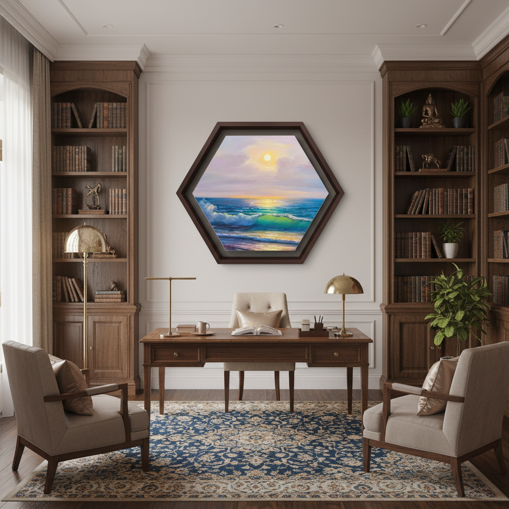 Serene Ocean Sunset — Premium Wall Art