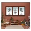 Surreal Floating Island — Wildlife & Trees Triptych | Set of 3 Framed Wall Art