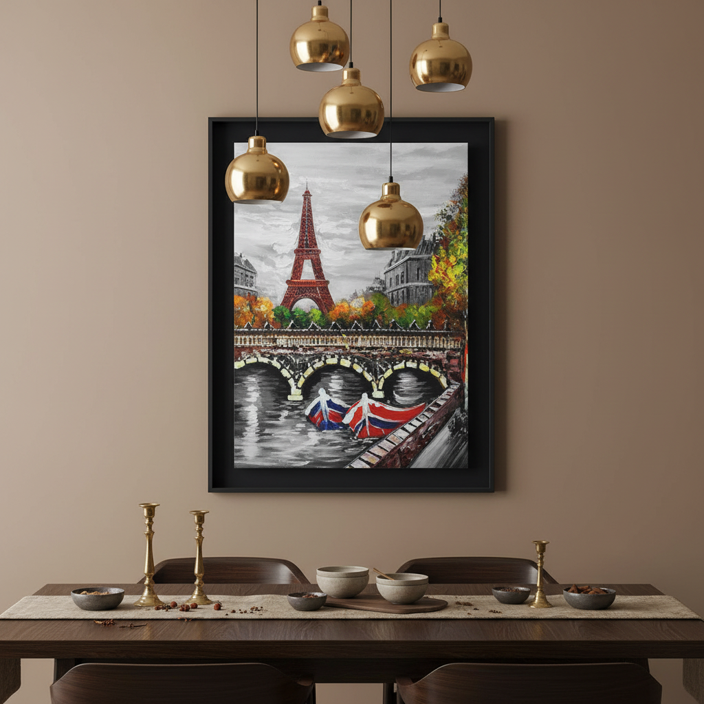 Rouge Paris – Eiffel Tower Wall Art