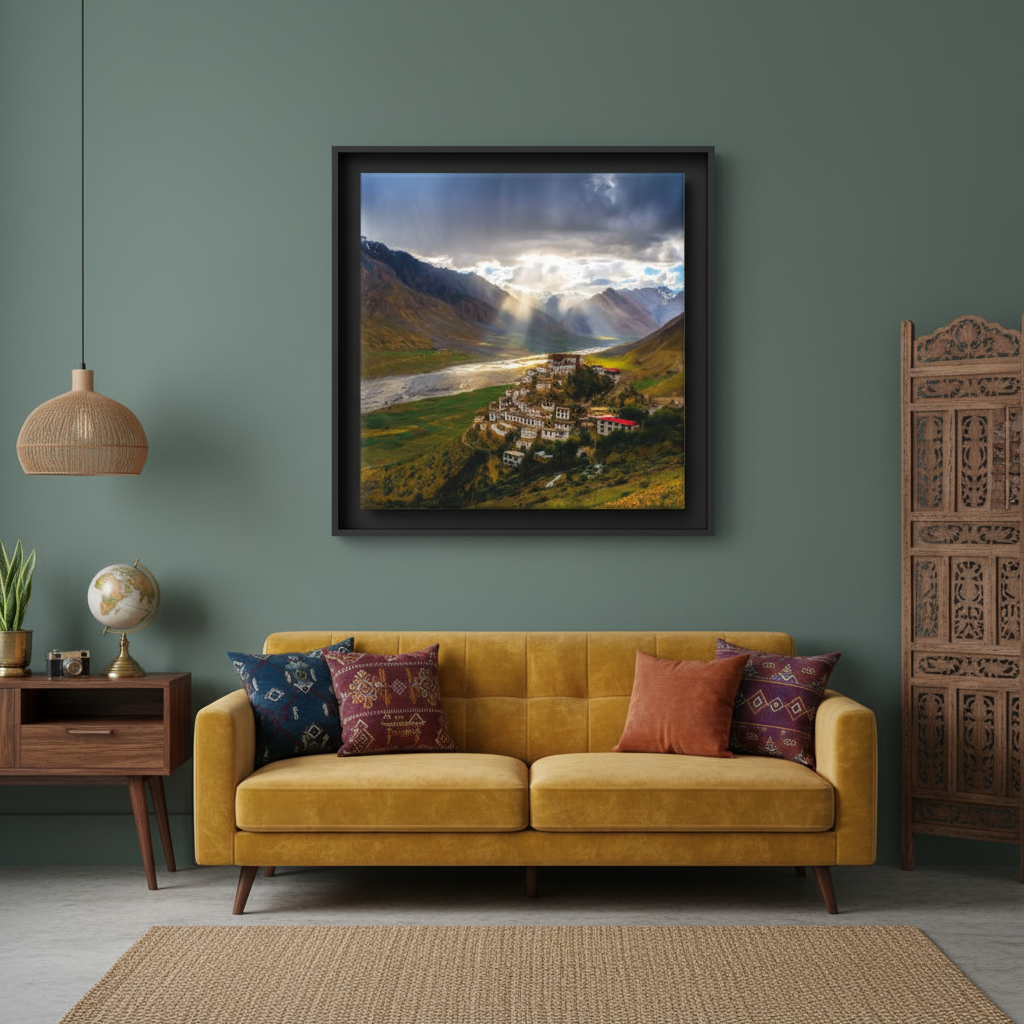 Divine Light – Spiti Valley Monastery Wall Art