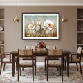 Eternal Bloom – White Floral Wall Art