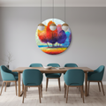 Autumn Harmony — Colourful Abstract Trees Wall Art