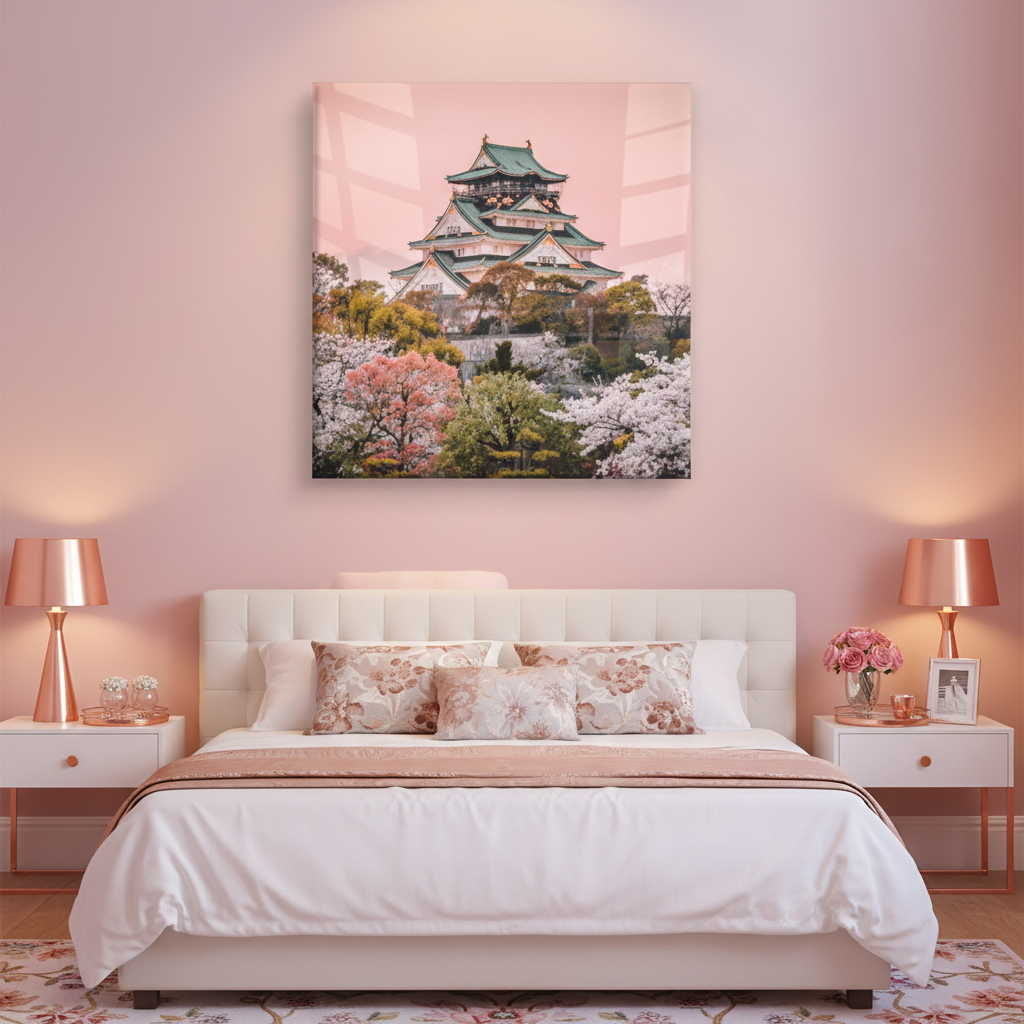 Sakura Castle – Japanese Cherry Blossom Wall Art
