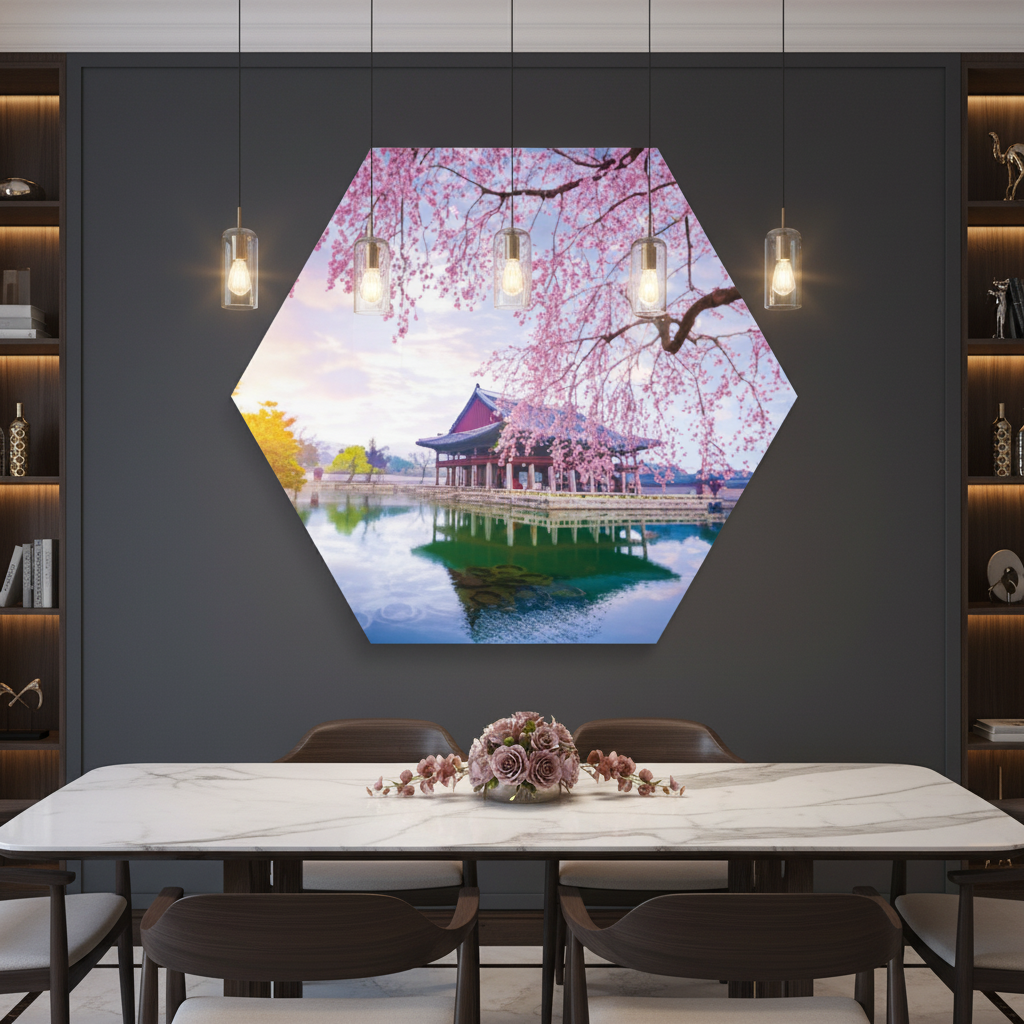 Cherry Blossom Pavilion Wall Art