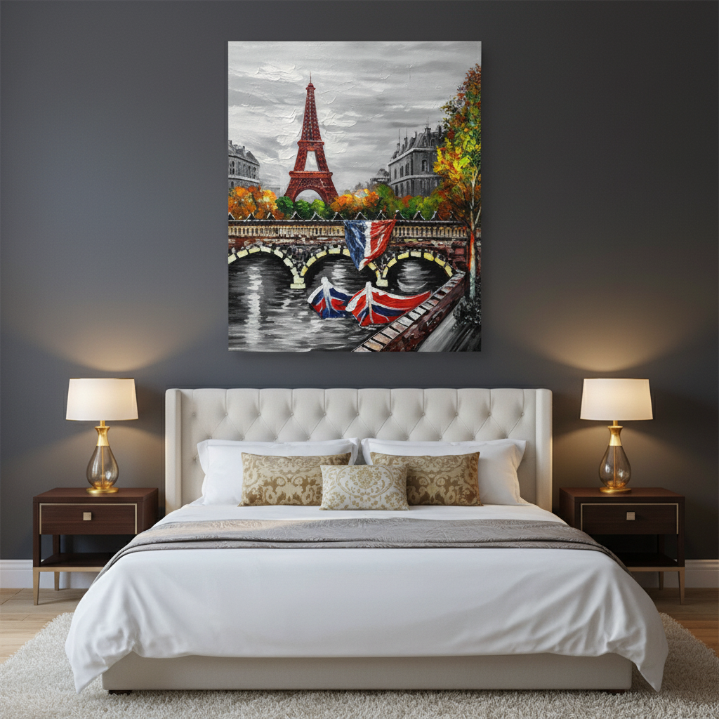 Rouge Paris – Eiffel Tower Wall Art