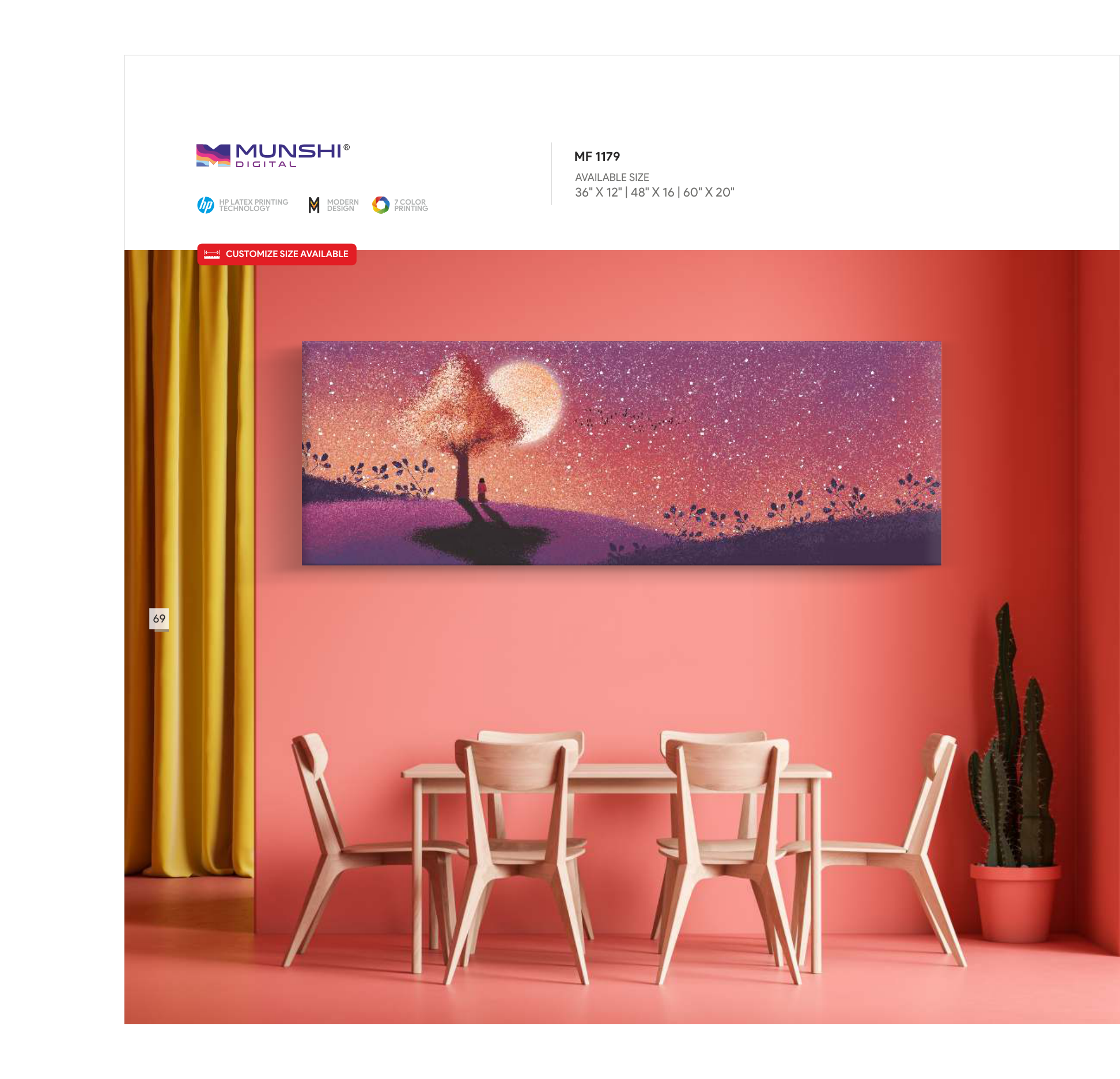 Moonlit Blossom Night Wall Art